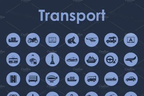 简单的交通图标 42 transport simple icons