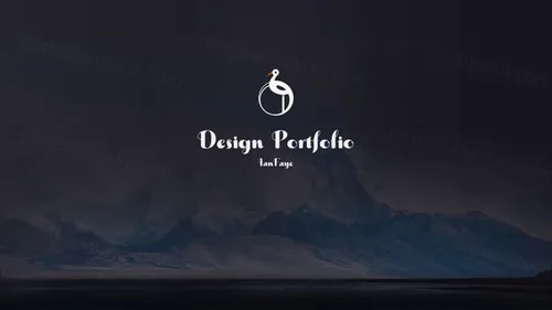 国内95后新锐设计师个人作品集UI提案优秀简历PSD整套模板 40P