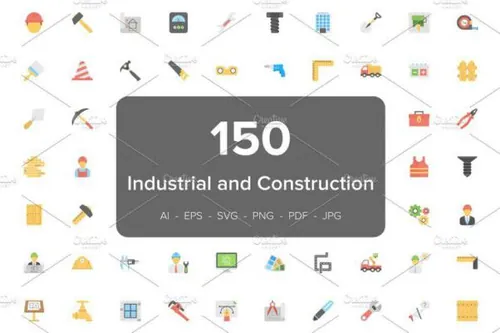 工业和建筑相关的图标 150 Industrial and Constructi