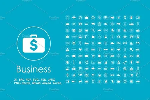 商业简单图标 132 Business simple icons