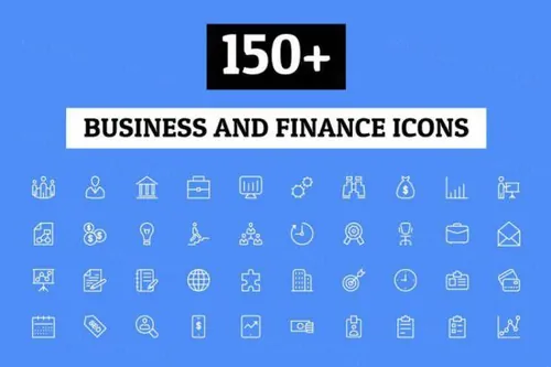 商业和金融图标 150  Business and Finance Icons