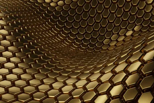 创意抽象金色材质纹理背景素材 Gold textured b