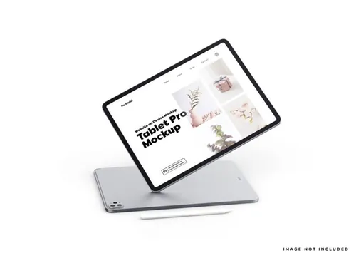 Apple iPad Pro平板电脑Web UI设计场景贴图