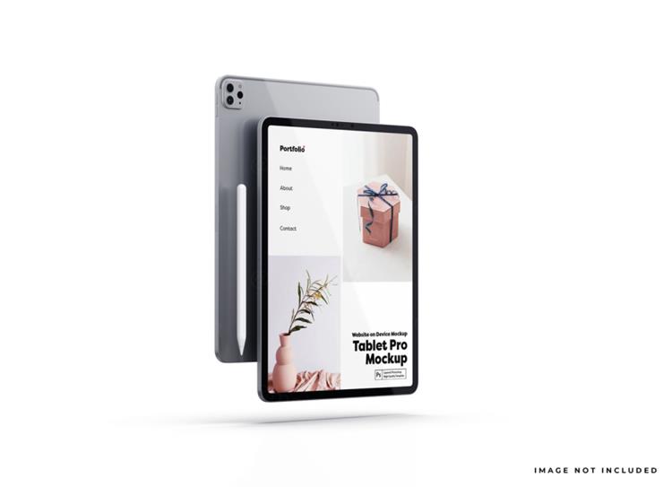 Apple iPad Pro平板电脑Web UI设计场景贴图