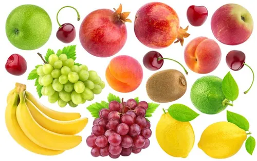 新鲜夏季水果桃子香蕉葡萄樱桃车厘子猕猴桃柠檬大合集JPEG高