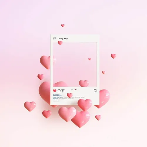 SNS社交网络Ins评论点赞留言通讯3D合成样机PSD模板