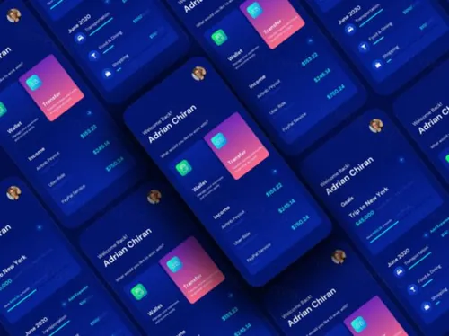 银行金融APP应用程序UI界面素材 Bank / Finance Ap