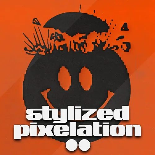 新复古未来派数字像素化效果PS动作 Stylized Pix