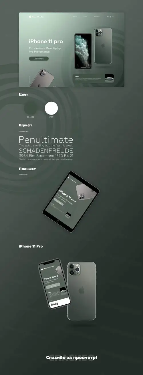 Mockup iPhone 11 Pro 样机模版