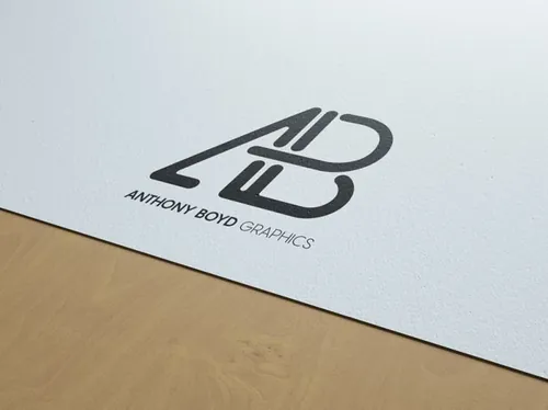 纸张标志贴图样机PSD模板Natural Paper Logo Branding Mockup