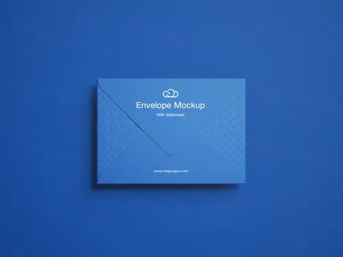 信封信纸品牌贴图提案样机PSD模版素材 Envelope mockup