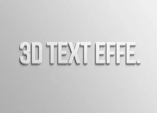 3D效果字体特效合辑包3D Text Effects