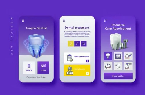 医疗看病登录预约挂号移动APP界面素材