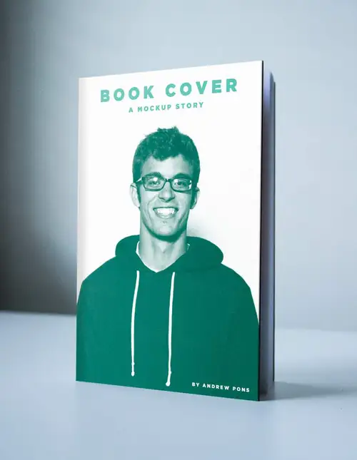 书籍模型PSD贴图模板Book Cover Mock-Up #011 样机模版