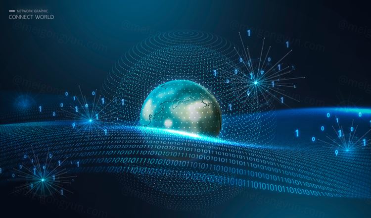 未来科技大数据全球化互联网海报素材