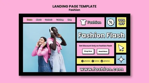 时尚粉嫩母婴童装男女服装网页落地页促销宣传横幅海报PSD设计