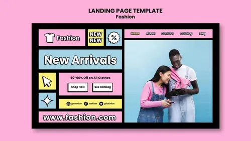 时尚粉嫩母婴童装男女服装网页落地页促销宣传横幅海报PSD设计