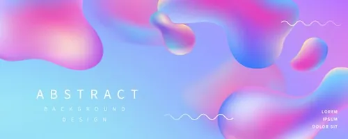 抽象未来科技全息渐变AI矢量背景元素 Abstract Background