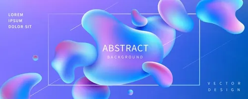 抽象未来科技全息渐变AI矢量背景元素 Abstract Background