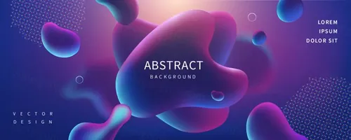 抽象未来科技全息渐变AI矢量背景元素 Abstract Background