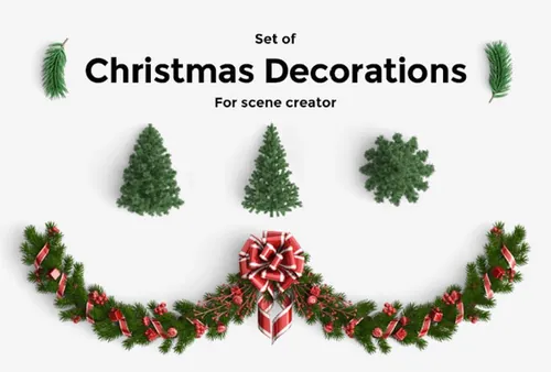 圣诞节Christmas花环素材