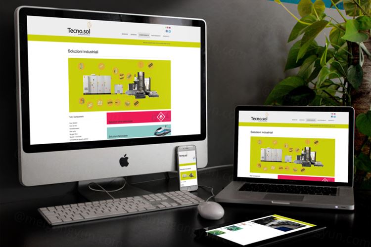 苹果电脑设备模型PSD贴图模板Responsive Mockup