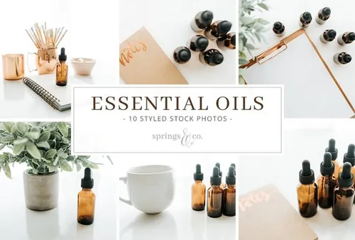 Essential Oils Stock Photo Bun