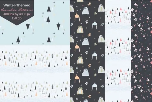 Winter Seamless Pattern Pack