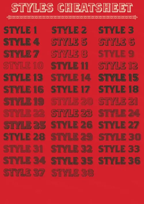 复古创意狂野西部文字元素设计素材Western Typogr