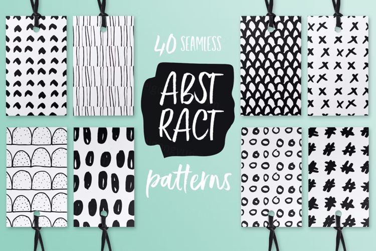 40张高质量抽象无缝拼接图案 Abstract Seamle