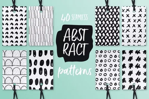 40张高质量抽象无缝拼接图案 Abstract Seamle