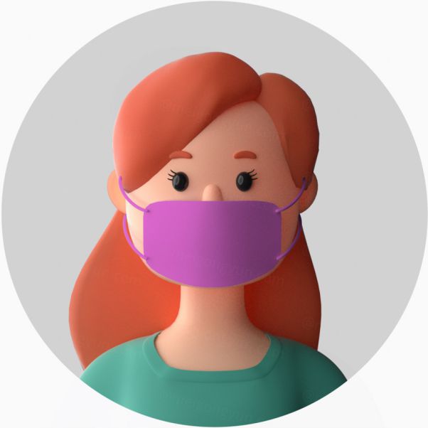 三维立体卡通头像图标素材 3d cartoon avatar isol