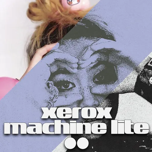 潮流复古仿旧艺术60年代打印机影印纹理效果PS动作 Xero