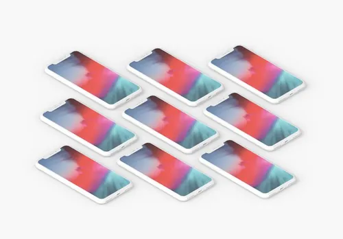 Minimal Clay iPhone X Presentation Mockup