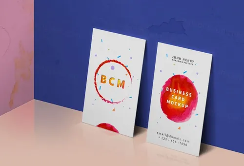 名片模型PSD贴图模板Business Card Mockup PSD