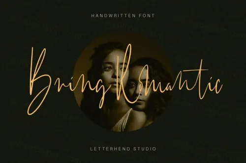 浪漫优雅的女性婚礼手写英文字体 Bring Romantic - Handwritten Font
