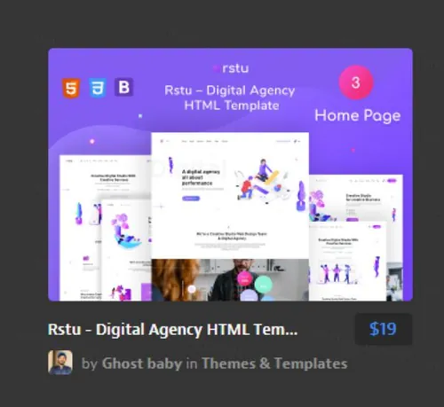 数字代理HTML模板 Digital Agency HTML Temp