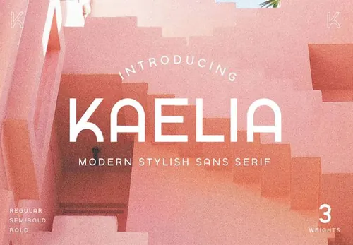 简约优雅现代复古无衬线英文字体 KAELIA - Simple Stylish Typeface