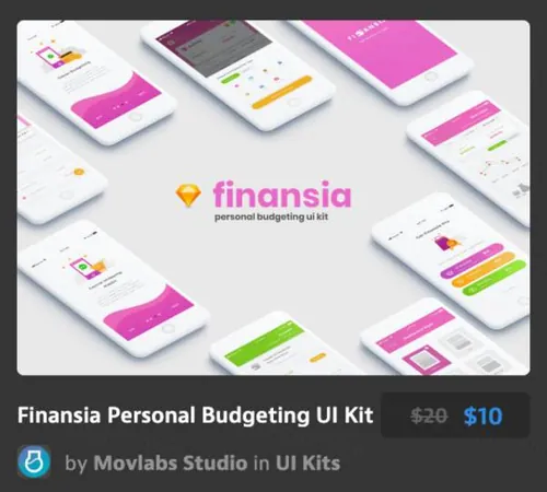个人预算UI工具包Finansia Personal Budgetin
