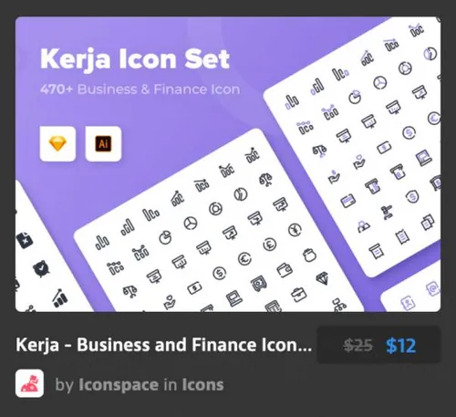 商务和金融图标集Kerja - Business and Financ