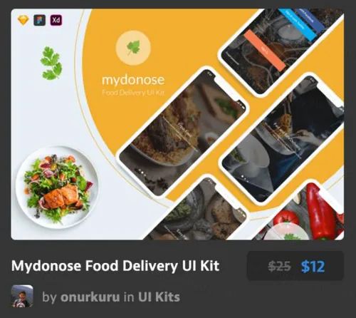 食物递送UI工具包Mydonose Food Delivery UI