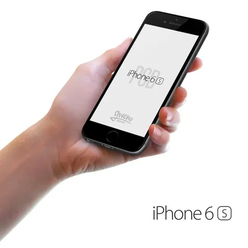 手拿iPhone6S手机模型PSD贴图模板iPhone 6s hand view mockups