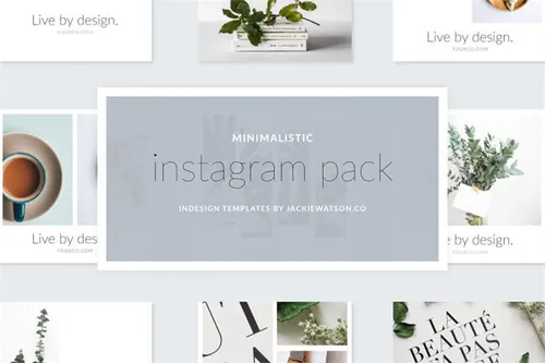 9个现代极简的Instagram模板下载Modern Minimal Instagram Bundle