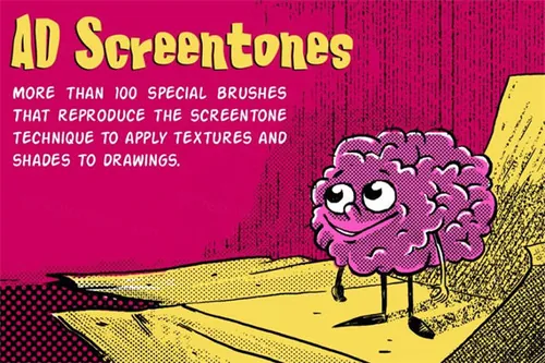 复古PS笔刷 AD Screentones