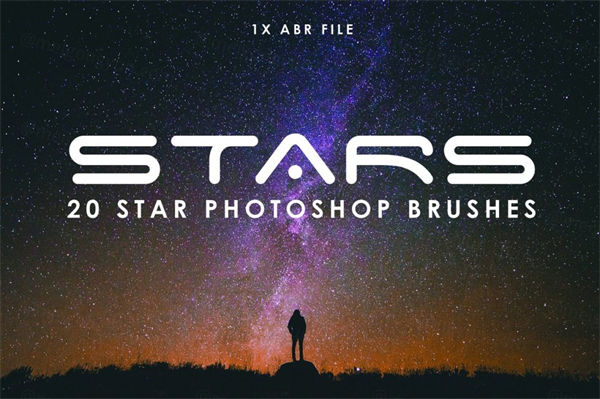 浪漫星空效果Photoshop笔刷Star Photoshop Bru
