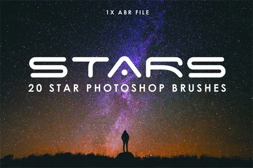 浪漫星空效果Photoshop笔刷Star Photoshop Bru