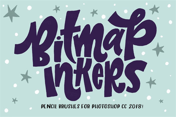 笔刷效果 Bitmap Inkers for PHOTOSHOP CC