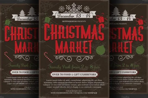 圣诞活动海报制作模板 Christmas Event Flyer Poster