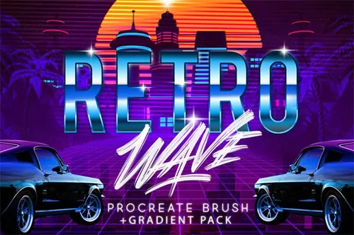 时尚高端多用途的绚丽复古风格街头涂鸦