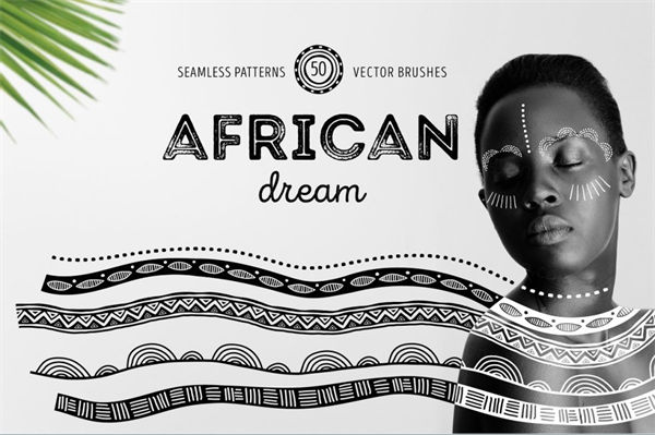 矢量非洲梦系列工艺品设计素材包AI画笔African dream